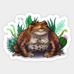 Succulent Toad Sticker